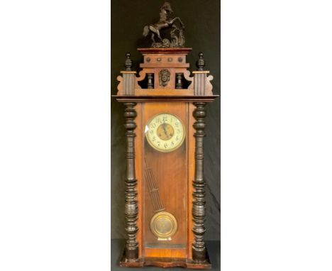 A 19th century Vienna wall clock 