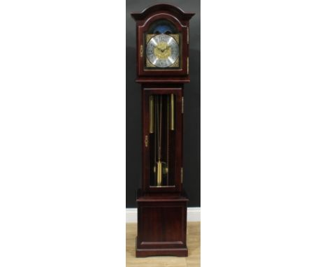 A contemporary dwarf longcase clock, made in Germany by Kieninger for Interclock, 1100314863, 167cm high, 40cm wide, 24cm dee