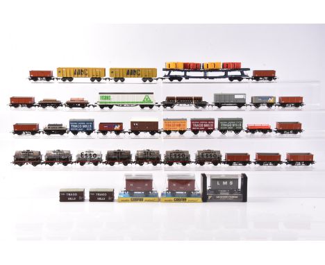 OO Gauge Goods Wagons, a mainly unboxed collection including various examples, Graham Farish (3) in bubble packs LMS/NE vans,