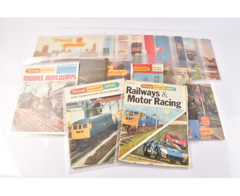 Tri-ang and Tri-ang Hornby Catalogues No 2-18,  No 2 light fold, No 3 and 4  with Price Lists ,No 5 stamped Hills of Bromley,