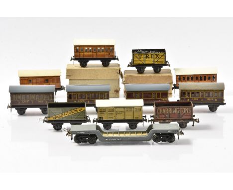 Trix and Trix Express mainly pre-war OO/HO Gauge wagons and 4-wheel Coaches, pre-war, Trix Express 28/70 cream Ventilated Van