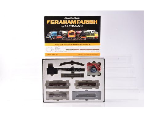 Graham Farish by Bachmann N Gauge Steam Train Set Elizabethan, a boxed example 370-101, including A4 Class Silver Fox 60017 i