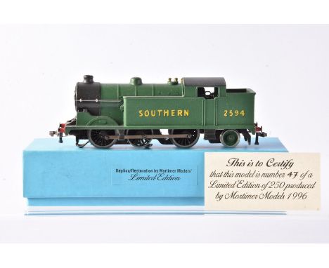 Mortimer Models ex-Hornby-Dublo repainted 0-6-2T Locomotive into Southern Railway green 2594, Ltd Edition 47/250, produced in