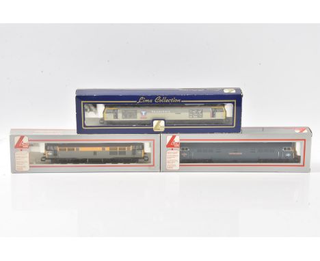 Lima OO Gauge Diesel Locomotives, three boxed examples L204924 Class 60 093 Jack Stirk in Transrail livery, 204846A6 D1013 We