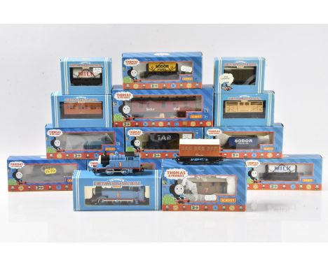 Hornby OO Gauge Thomas the Tank Engine Series Locomotives and Rolling Stock, R9046 Toby The Tram, R351 Thomas, R110 'Annie', 