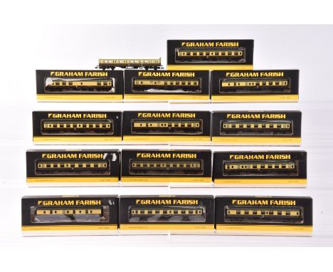Graham Farish by Bachmann N Gauge BR Western Region Coaches,  a boxed group all Mk1 in chocolate and cream livery, 374-810, 3