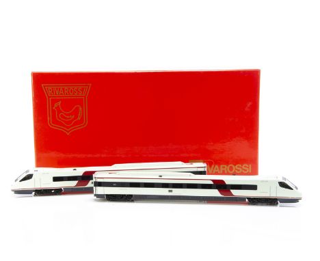 Rivarossi HO Gauge Gold Label 5305 FS light grey and red Class ATR 2-Car Autocar,  with instructions, Ltd Ed certificate A/75