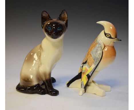 Winstanley Kensington figure of a Siamese cat together with a Goebel figure of a bird   Condition: 