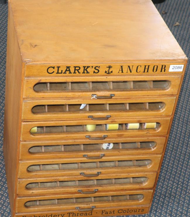 Clark's Anchor Embroidery Thread Table Top Advertising Display