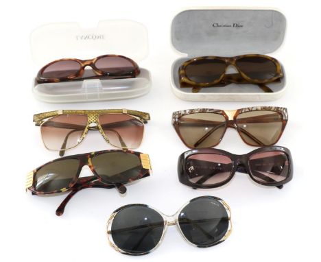 Assorted Ladies Designer Sunglasses, comprising Jaeger, Fendi, Von Furstenberg, two pairs of Christian Dior (one cased) etc (