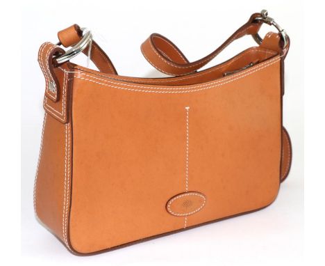 Mulberry Light Tan Small Handbag, with chrome fittings and studs, 24cm by 15cm, with dust bag