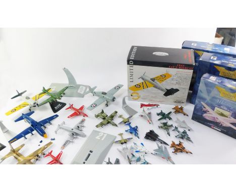 Corgi and other die cast military aircraft, various scales. (a quantity)