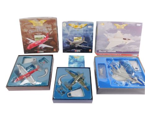 Three Corgi Aviation Archive models, comprising a Classic Propliners Vickers Viscount Parcelforce, 47602., Military Douglas D