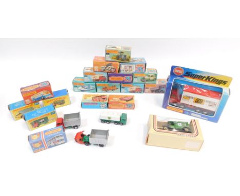 Matchbox die cast vehicles, boxed, including Superfast and Rola.matics series, Souvenir Jubilee bus, Stake Truck, no 4, Horse