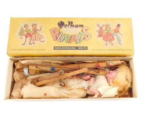 A Pelham puppet of a fairy, boxed.
