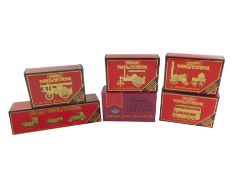 Six Matchbox Models of Yesteryear, comprising a 1928 Special Limited Edition Austin 7 Collection., 1931 AC Trolley Bus 'Diddl