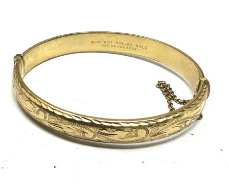 9ct gold rolled gold  bangle weight 11g