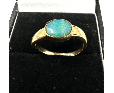 14ct gold opal ring weight 2.4g