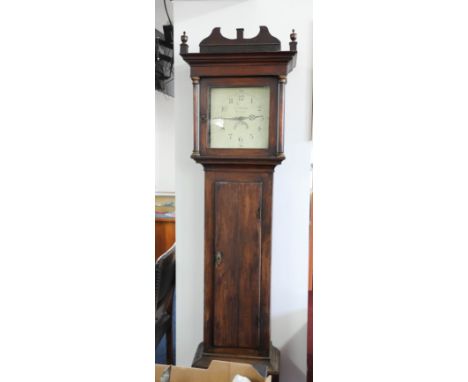 A 19th Century longcase clock, J.Hodge Stonehouse, thirty hour movement.