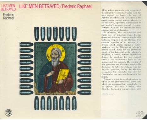 Frederic Raphael Like Men Betrayed Publisher Jonathan Cape. Jacket design by M. Mohan. Excellent condition. 1st edition 1970.