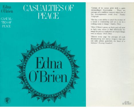 Edna O'Brien Casualties of Peace Publisher Jonathan Cape. Jacket design by M. Mohan. Photograph of the author by Horst Tappe.