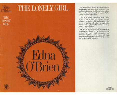 Edna O'Brien The Lonely Girl Publisher Jonathan Cape. Jacket design by M. Mohan. Photograph of the author by Sam Shaw. Excell