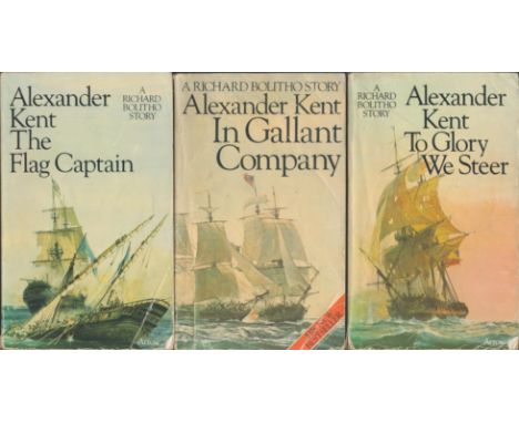 Six paperbacks by Arrow Books of Alexander Kent's Richard Bolitho Stories. 1. In Gallant Company. Reprinted 1978 2. Signal Cl