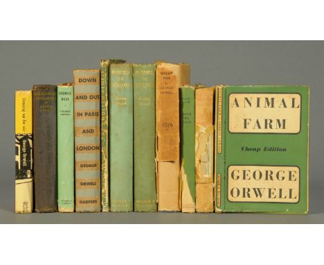 George Orwell First Editions, "Down & Out in Paris & London" 1933, signed by Ida Blair, "Animal Farm" First Cheap Edition 194