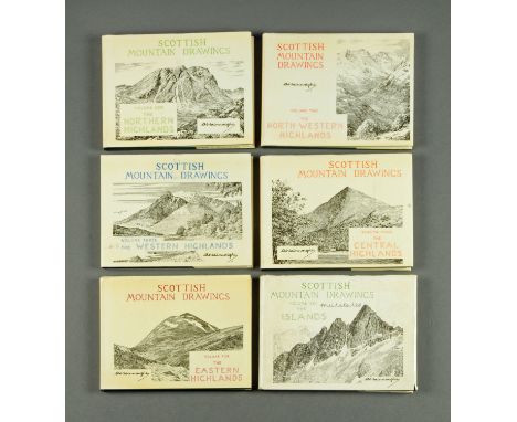 Wainwright "Scottish Mountain Drawings", volumes 1-6. CONDITION REPORT: Volumes 1-5 are not first editions. Volume 6 may be t