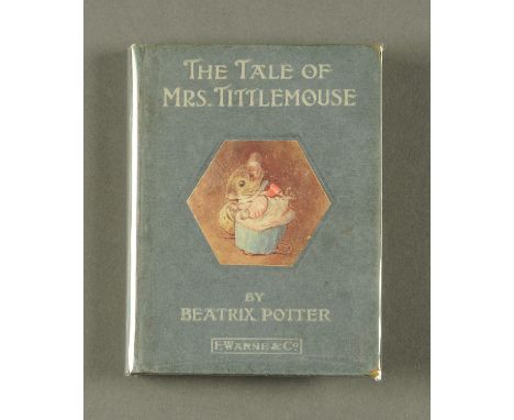 Beatrix Potter "The Tale of Mrs Tittlemouse" 1910 First Edition.  * "Nellie's Little Book" on verso of title page. * "Copyrig