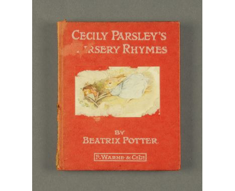 Beatrix Potter "Cecily Parsley's Nursery Rhymes" 1922 First Edition. 