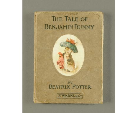 Beatrix Potter "The Tale of Benjamin Bunny" First Edition.  * Correct colour end papers (Quinby plate 2).  * Page 15, line 10