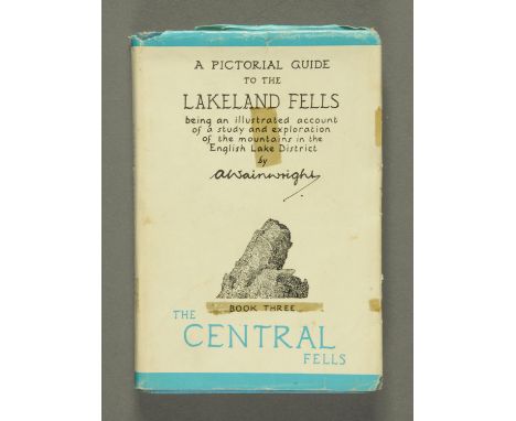 One volume A Pictorial Guide to The Lakeland Fells Book 3 "The Central Fells", signed First Edition (see illustration).