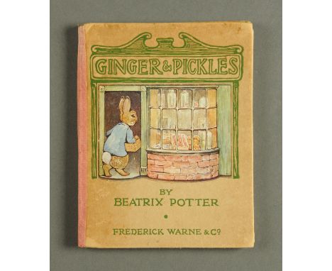 One volume "Ginger & Pickles", Beatrix Potter 1909 First Edition.
