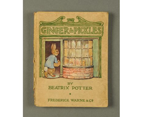 One volume "Ginger & Pickles", Beatrix Potter 1909 First Edition. 