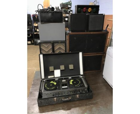 A Vintage mobile disco outfit (sold as seen)
