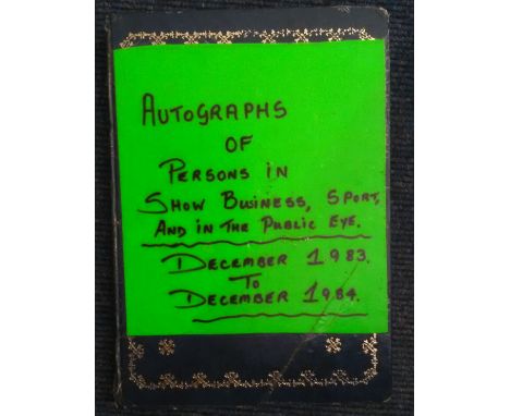 1200+ Autographs in A4 book. Here is an amazing collection of autographs collected in person from December 1983 to December 1