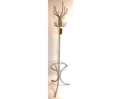 A steel coat stand 
