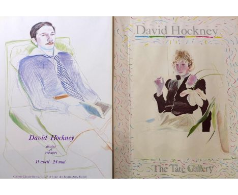 Hockney, David (b.1937), 'Travels with Pen, Pencil and Ink', original offset lithographic poster, 1980, 76 x 51cm, together w