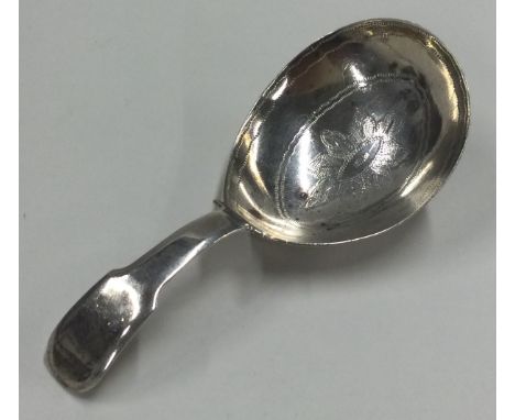 A good George III silver caddy spoon. London 1812. By Solomon Royes. Approx. 12 grams. Est. £50 - £80.