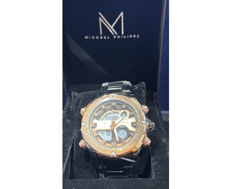 Michael Philippe Maverick wrist watch with box outer box, card and tag -  As new