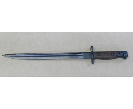 An Indian Army Mk1 bayonet, originally made in England and shortened in 1955 to 12" in line with Indian policy, marked F.R 55