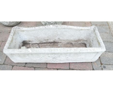 Large Oblong/ trough planter with 4 claw styled feet (5)