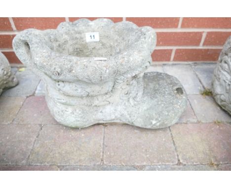 Large Novelty concrete boot type planter