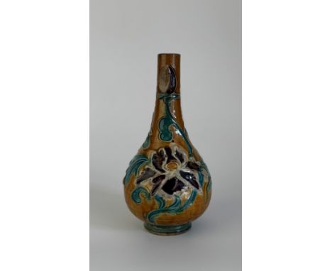 A Fahua "lotus" bottle-vaseChina, Ming Dynasty (1368 - 1644), 17th centuryThe vase features a classic bottle shape, with a ta