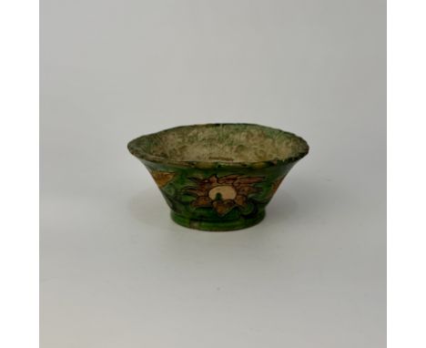 A"sancai" ceramic bowlChina, Ming Dynasty (1368 - 1644), 17th centuryProvenance: French private collection - Galerie art asia