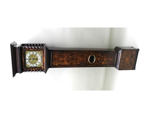 JOHN CLOWES, LONDON  A 17TH CENTURY WALNUT AND MARQUETRY LONGCASE CLOCK (with later alterations), having principally period f