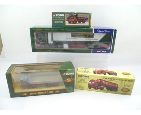 CORGI CLASSICS AND LIMITED EDITION DIE-CAST COMMERCIAL VEHICLES, including 30203 Eddie Stobbart Thomas Trades Dropside Lorry,