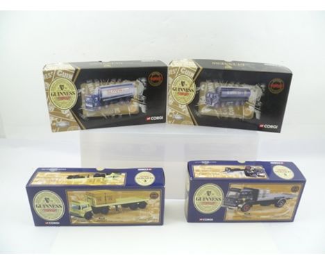 CORGI DIE-CAST COMMERCIAL VEHICLES, including Guinness Trucks, 22503 Bedford TR Articulated Platform Trailer with crates, 223