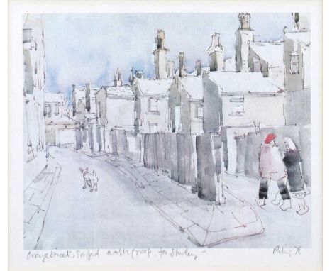 Harold Riley (British 1934-2023) "Orange Street, Salford" Signed, titled and dated '78 in pencil in the margin, artist's proo